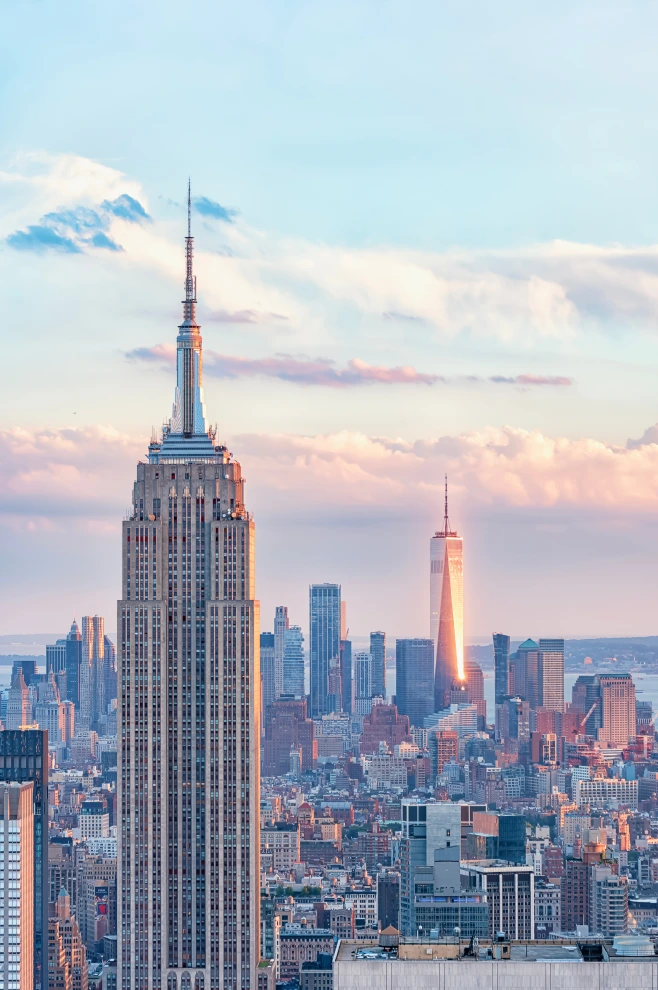 New York City skyline with the Empire State Building